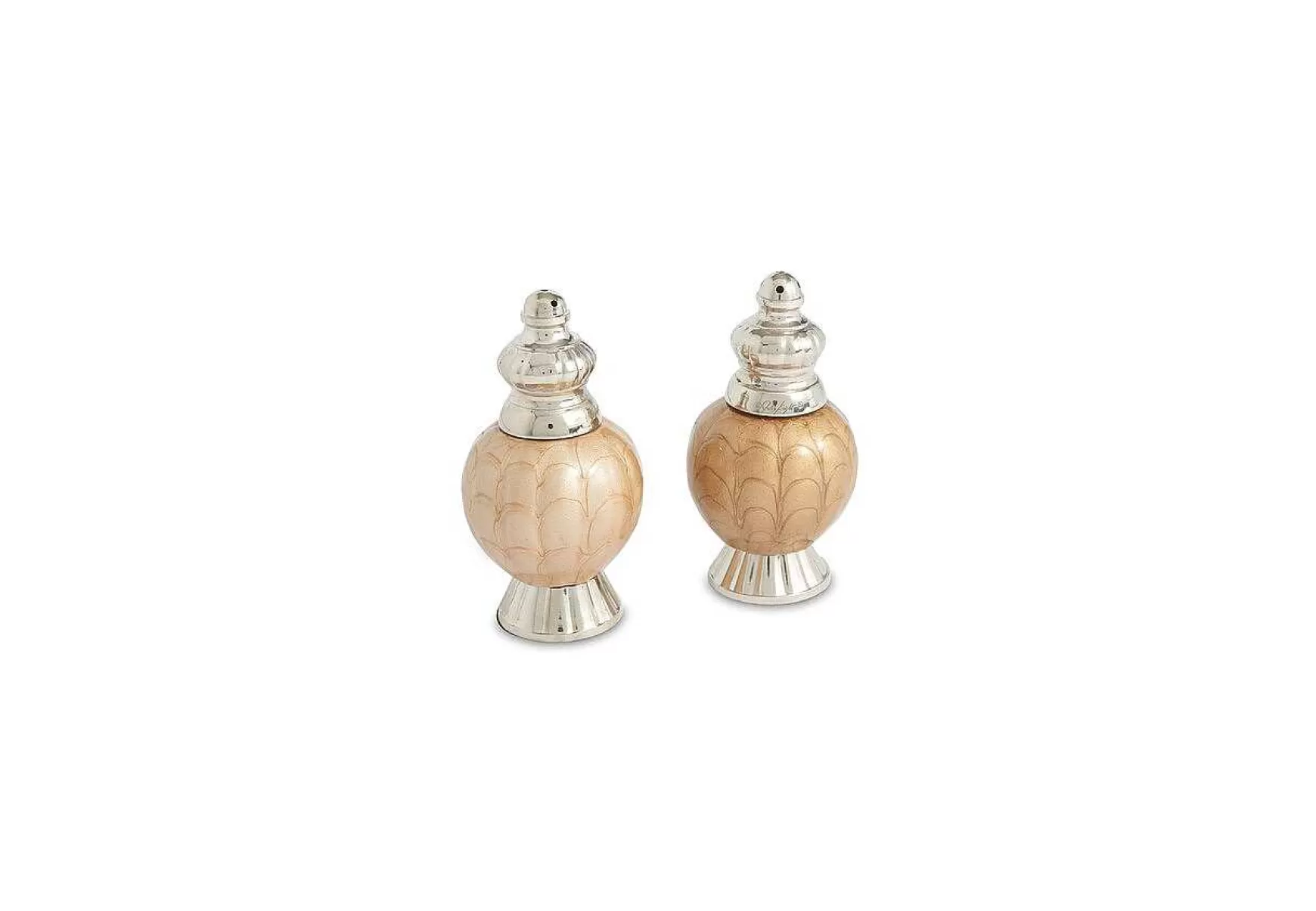 Julia Knight Peony 4" Salt & Pepper Set Toffee Fashion