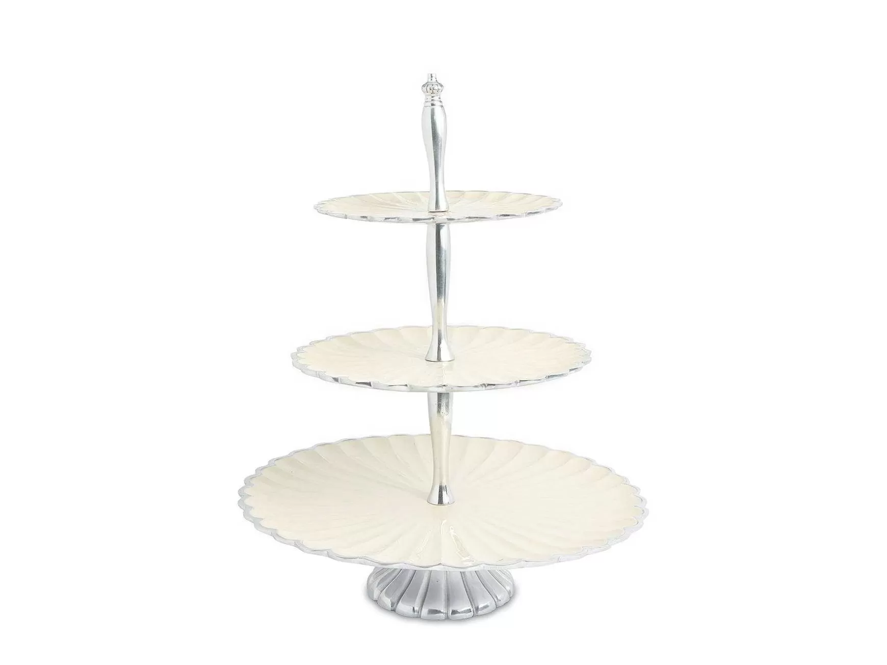 Julia Knight Peony 16" Three - Tiered Server Snow Best Sale