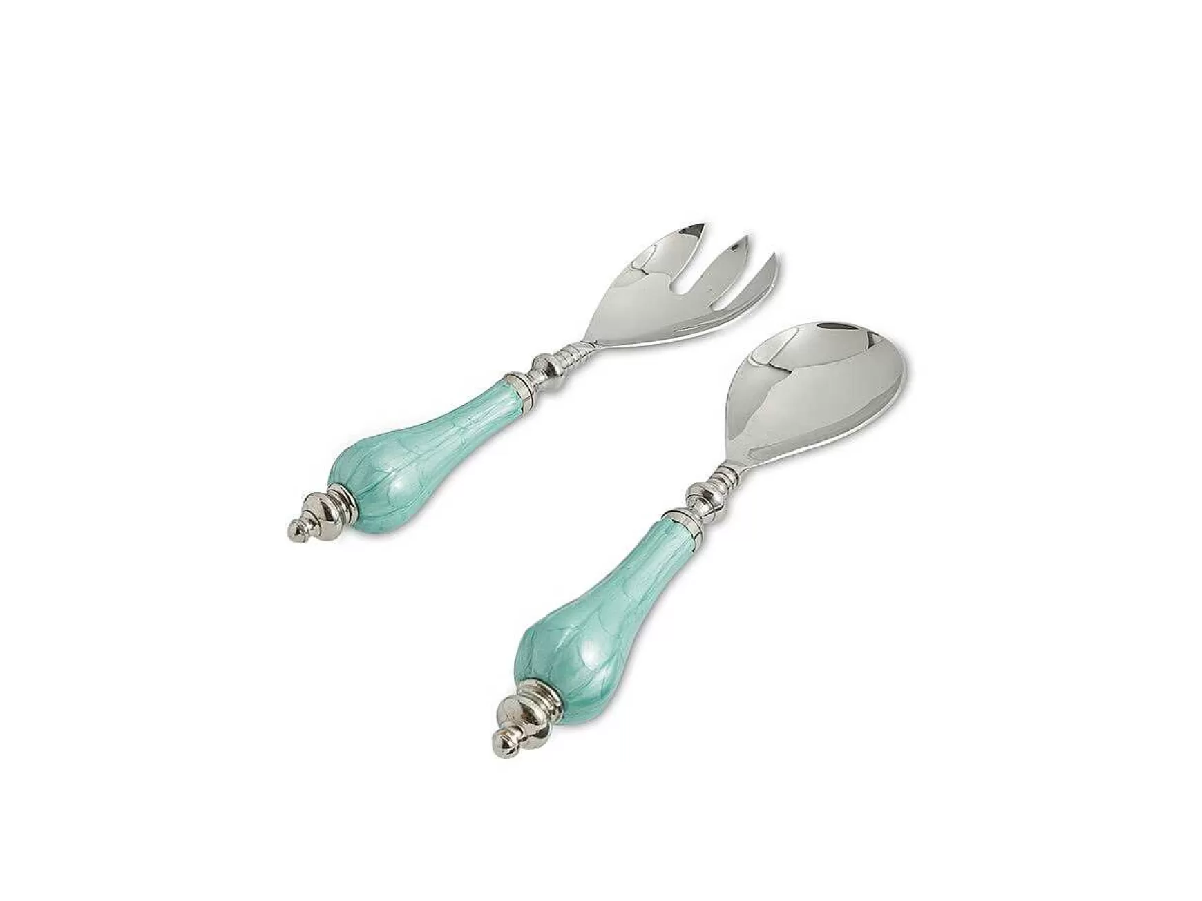 Julia Knight Peony Salad Serving Set Aqua Hot