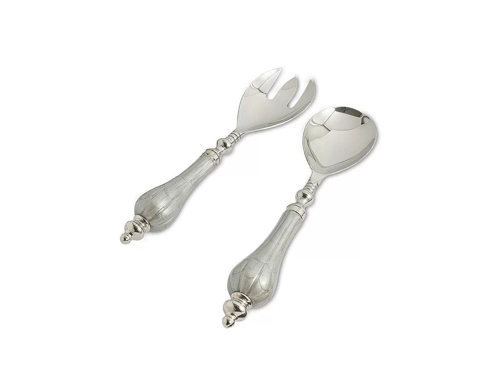 Julia Knight Peony Salad Serving Set Platinum Shop