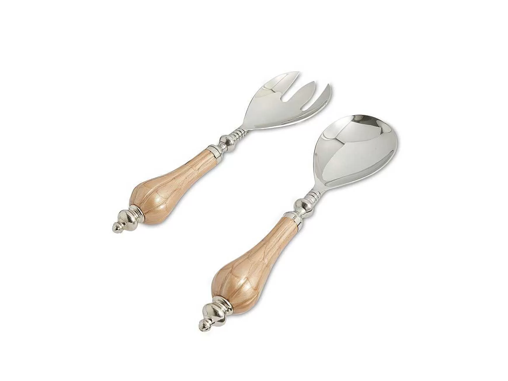 Julia Knight Peony Salad Serving Set Toffee Hot