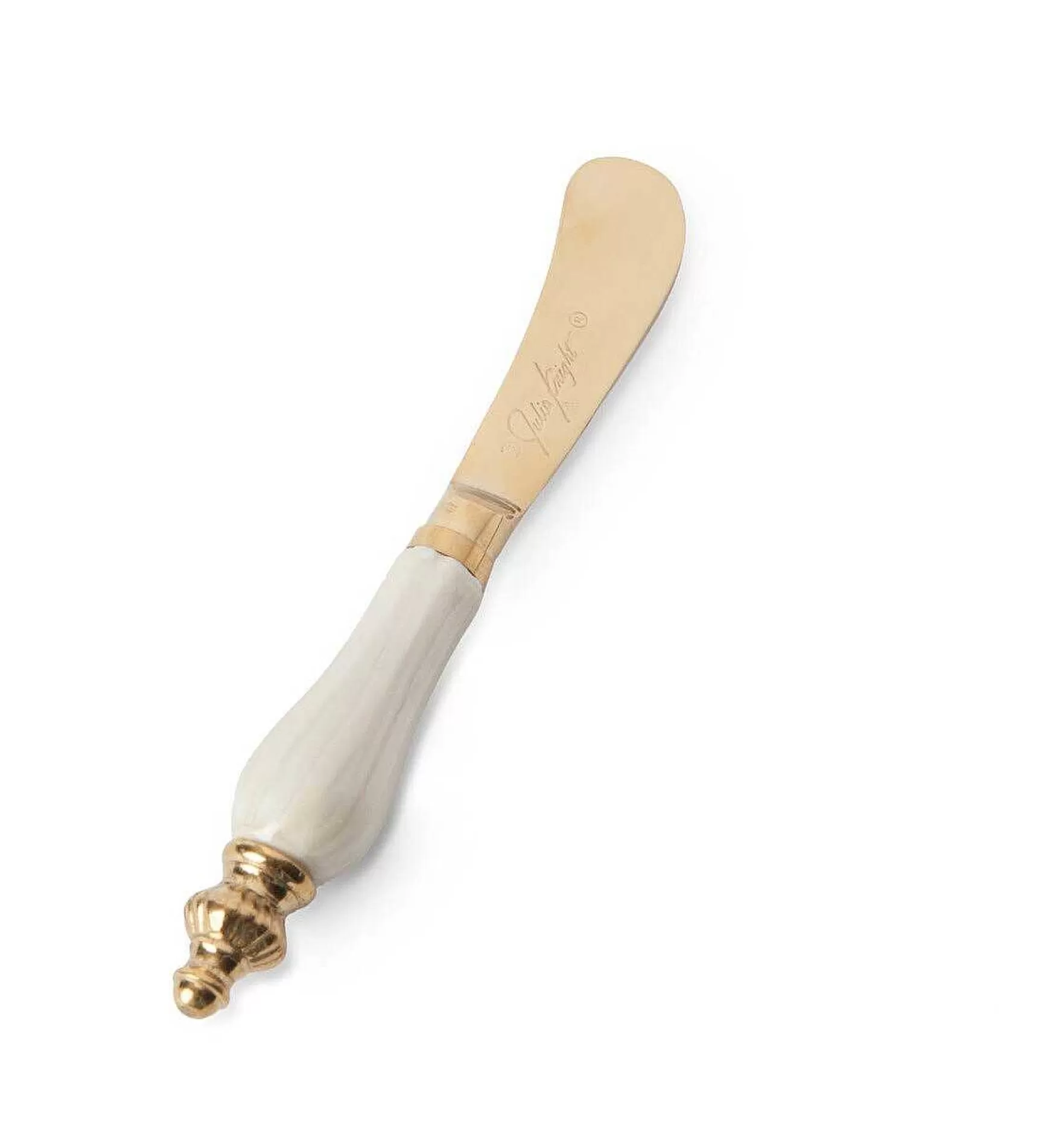 Julia Knight Peony Spreader Knife Gold Snow Best