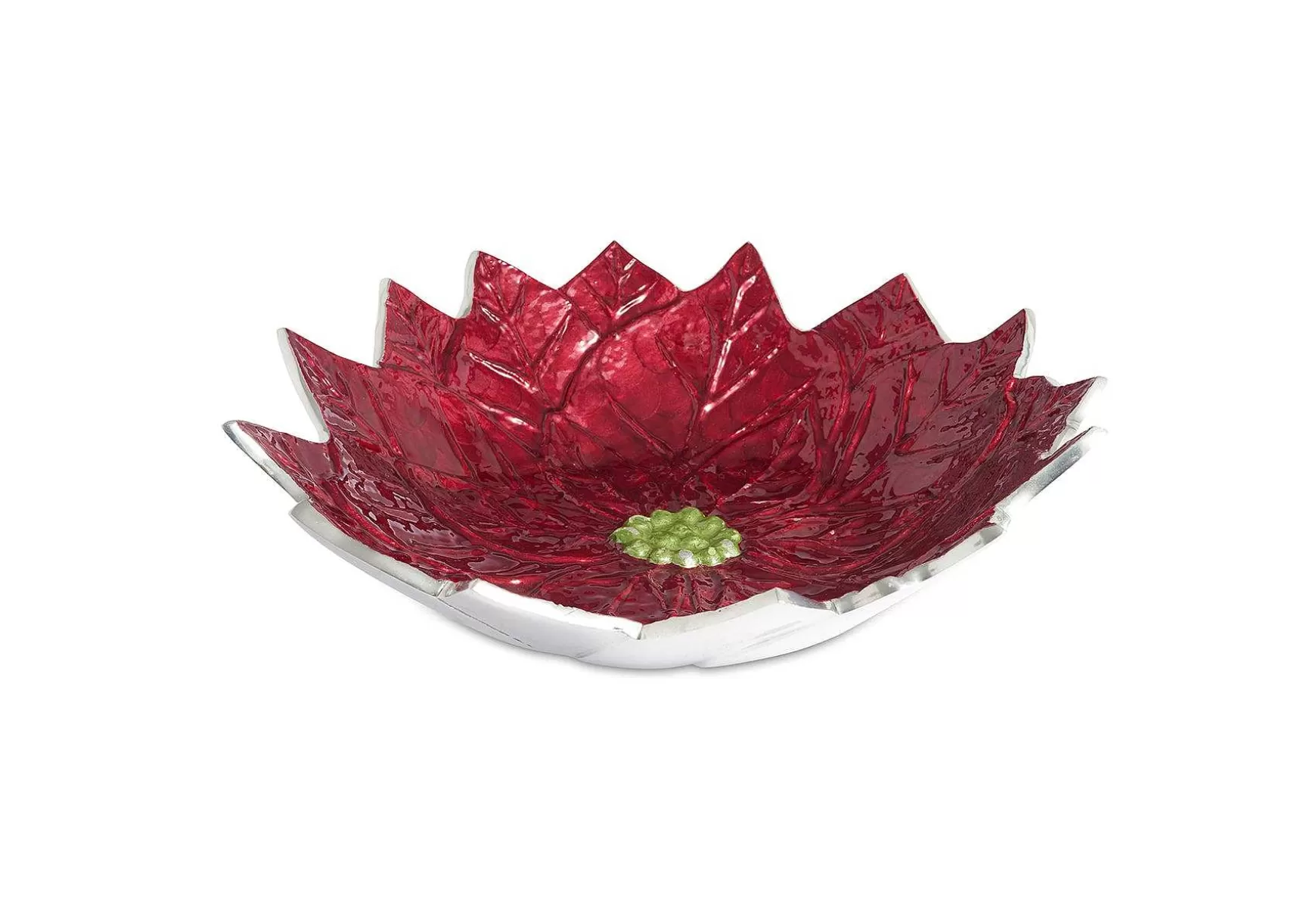 Julia Knight Poinsettia 14" Bowl Pomegranate Best