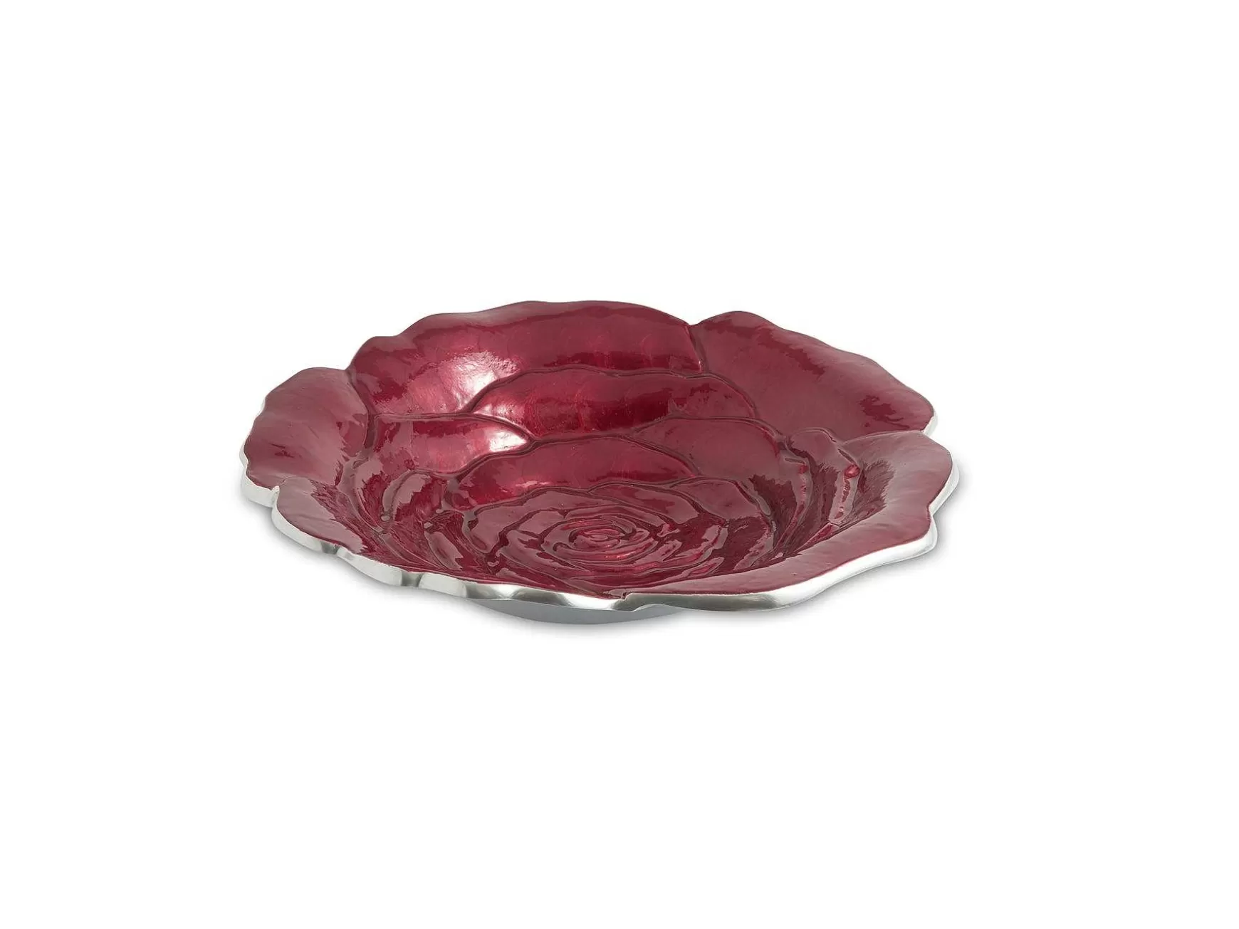 Julia Knight Rose 12" Bowl Pomegranate Cheap