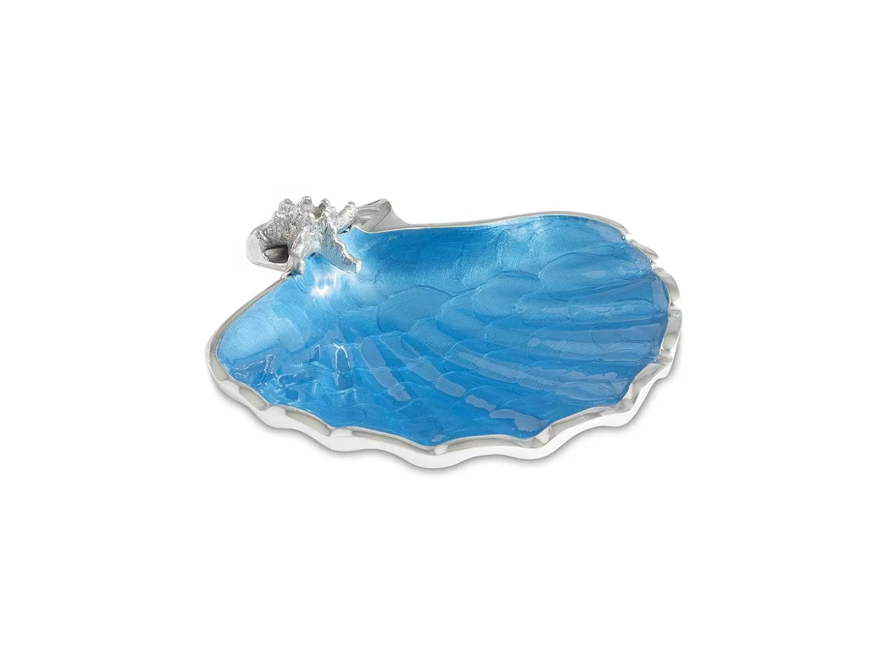 Julia Knight Scallop Starfish 8.5" Bowl Azure Clearance