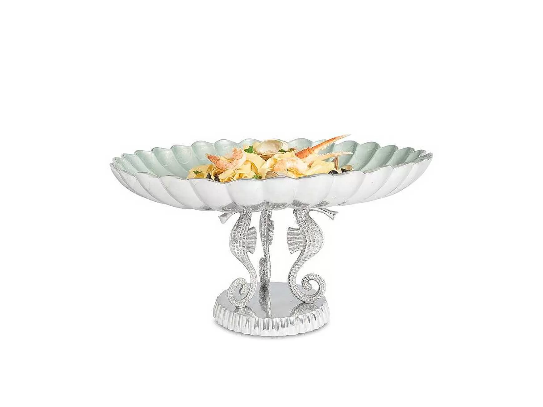 Julia Knight Sea Horse 20" Pedestal Bowl Hydrangea Discount