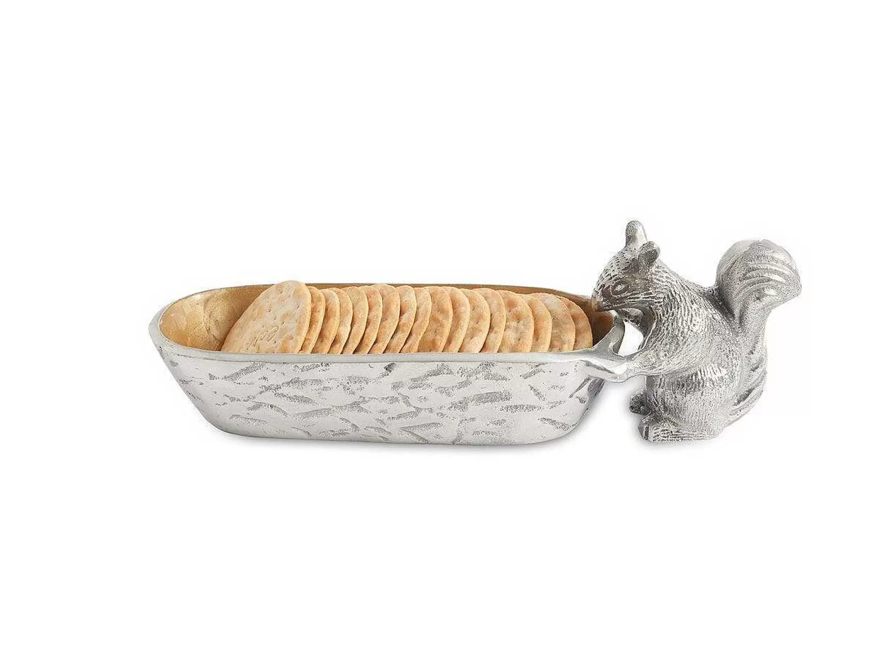 Julia Knight Squirrel Cracker 9.75" Tray Toffee Best